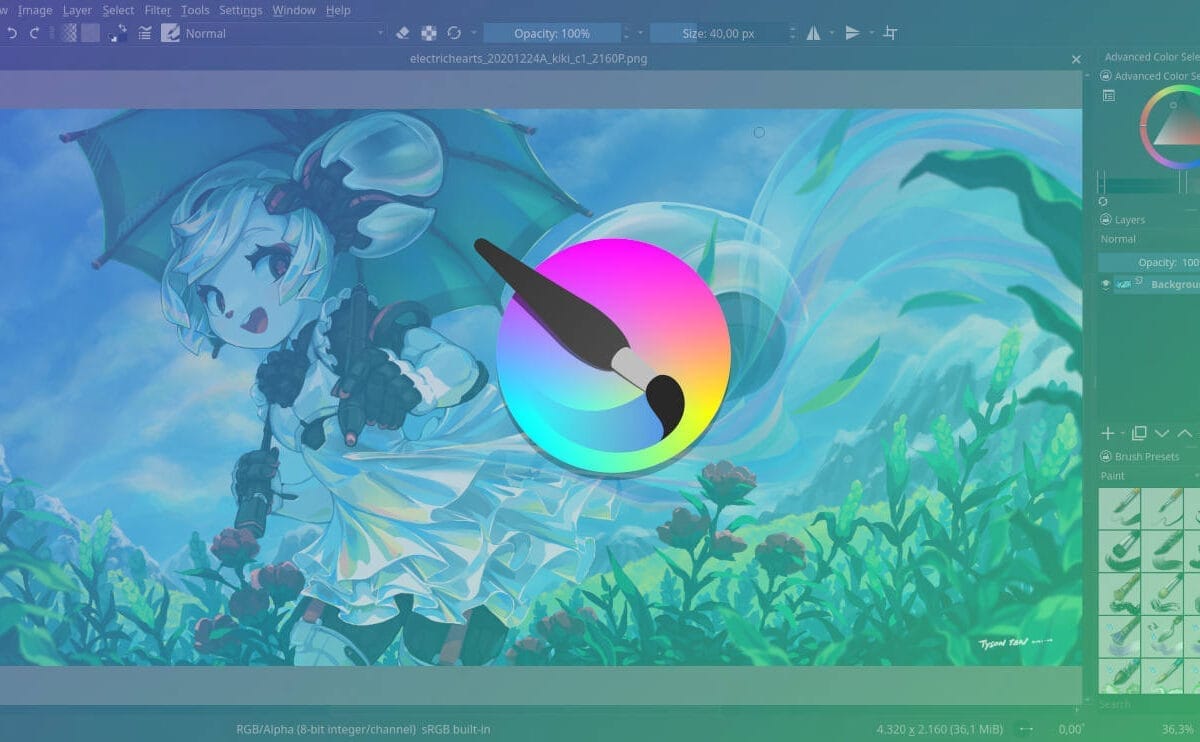 Krita: растровий редактор зображень для художників