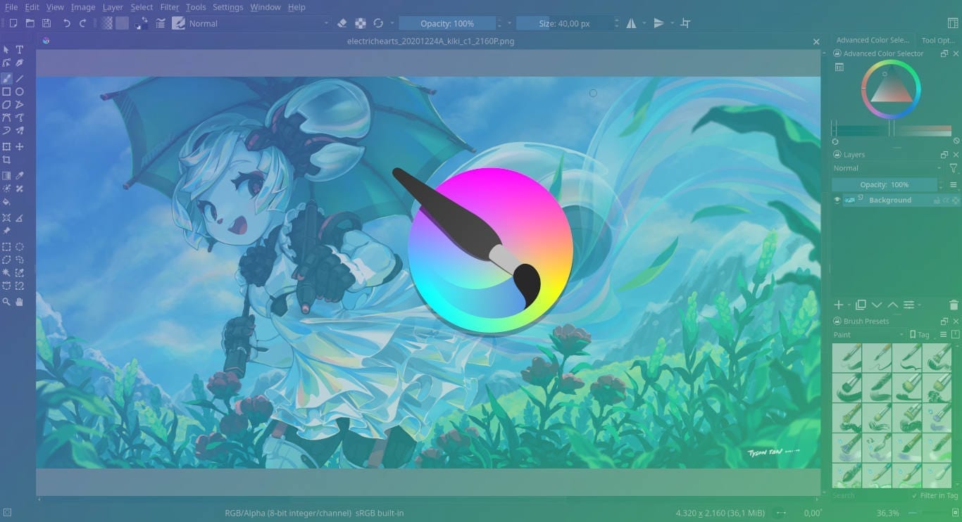 Krita: растровий редактор зображень для художників