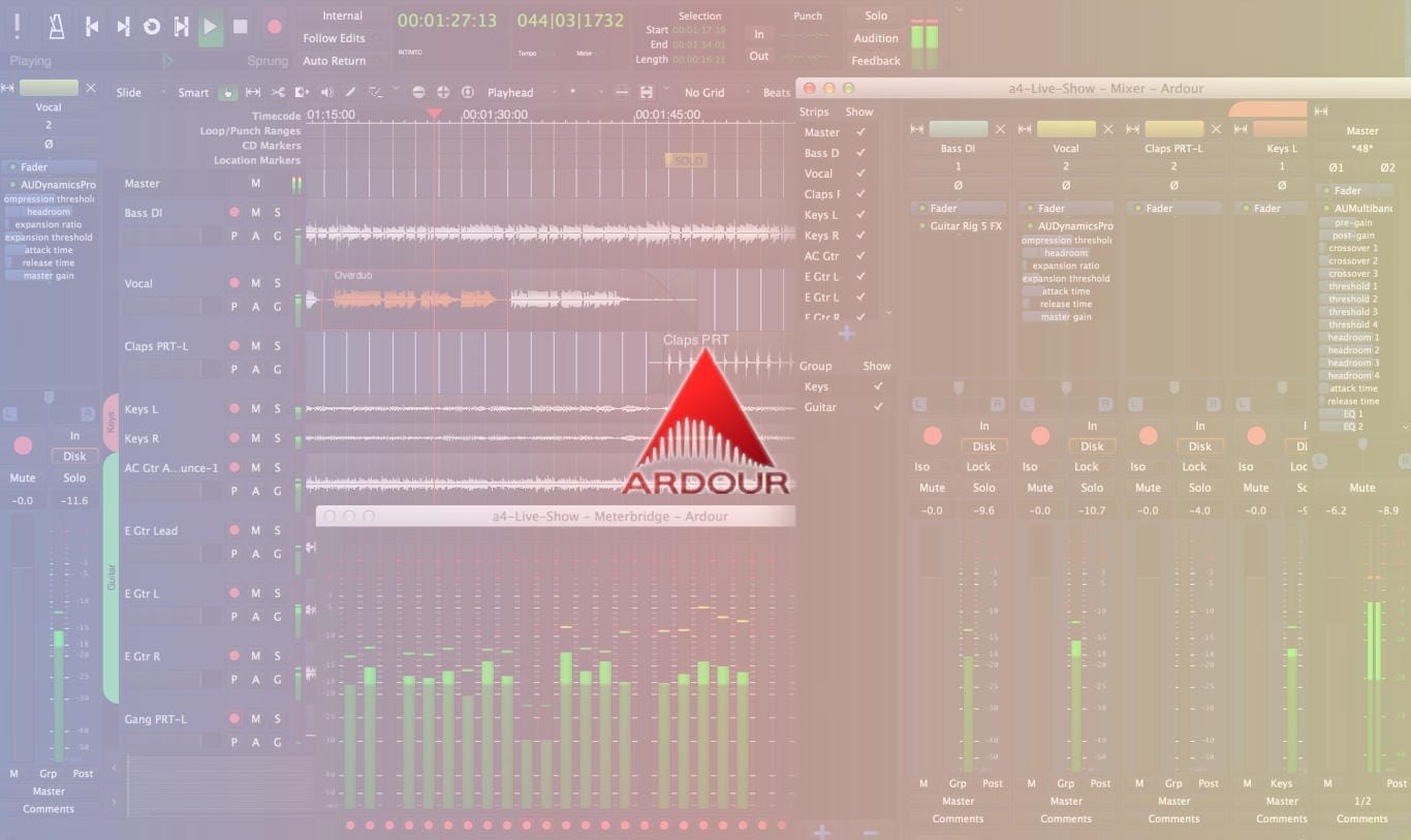 Ardour - професійний цифровий аудіоредактор