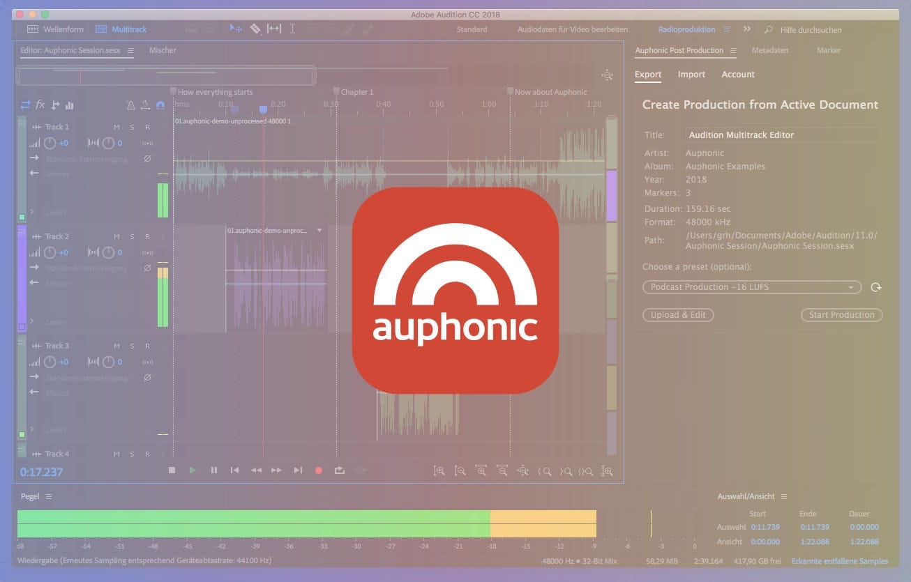 Auphonic Edit - інструмент для автоматичної обробки аудіо, створений для професійних розробників контенту