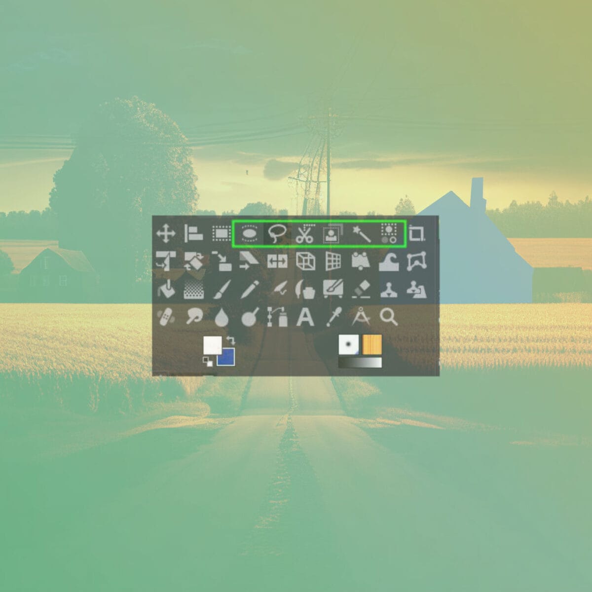 Як вирізати об'єкт на фоні у GIMP?